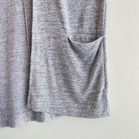 Wilfred Free Aritzia Grey Open Front Zlata Cardigan Sweater Women’s Size Medium - Picture 4 of 9